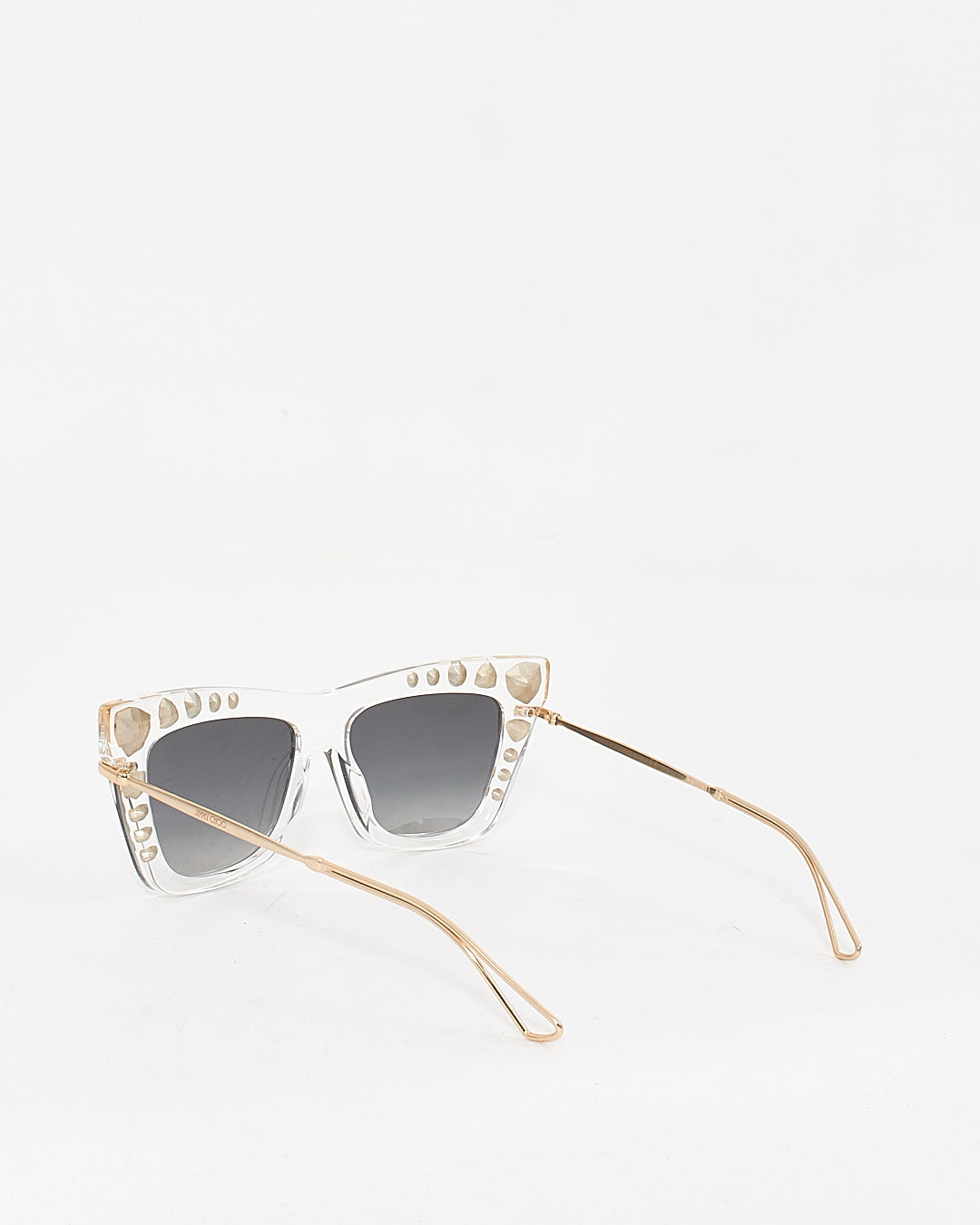 Jimmy Choo Clear BEE/S Jewel Cat Eye Sunglasses