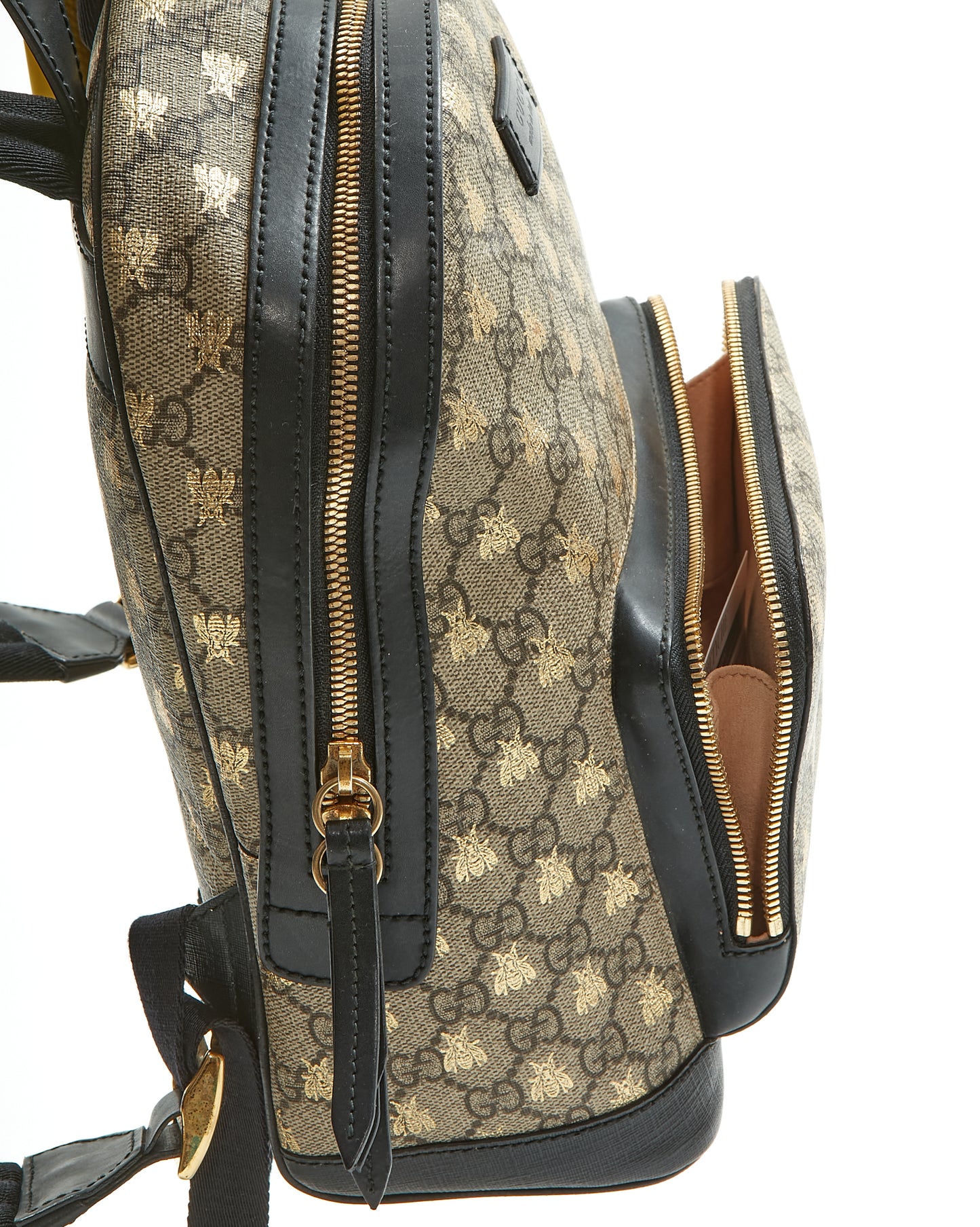 Gucci GG Supreme Canvas Small Bee Backpack