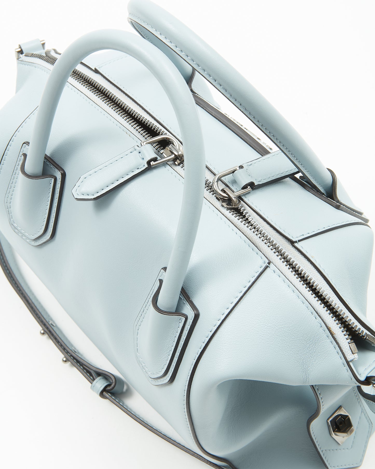 Givenchy Baby Blue Leather Soft Antigona Bag