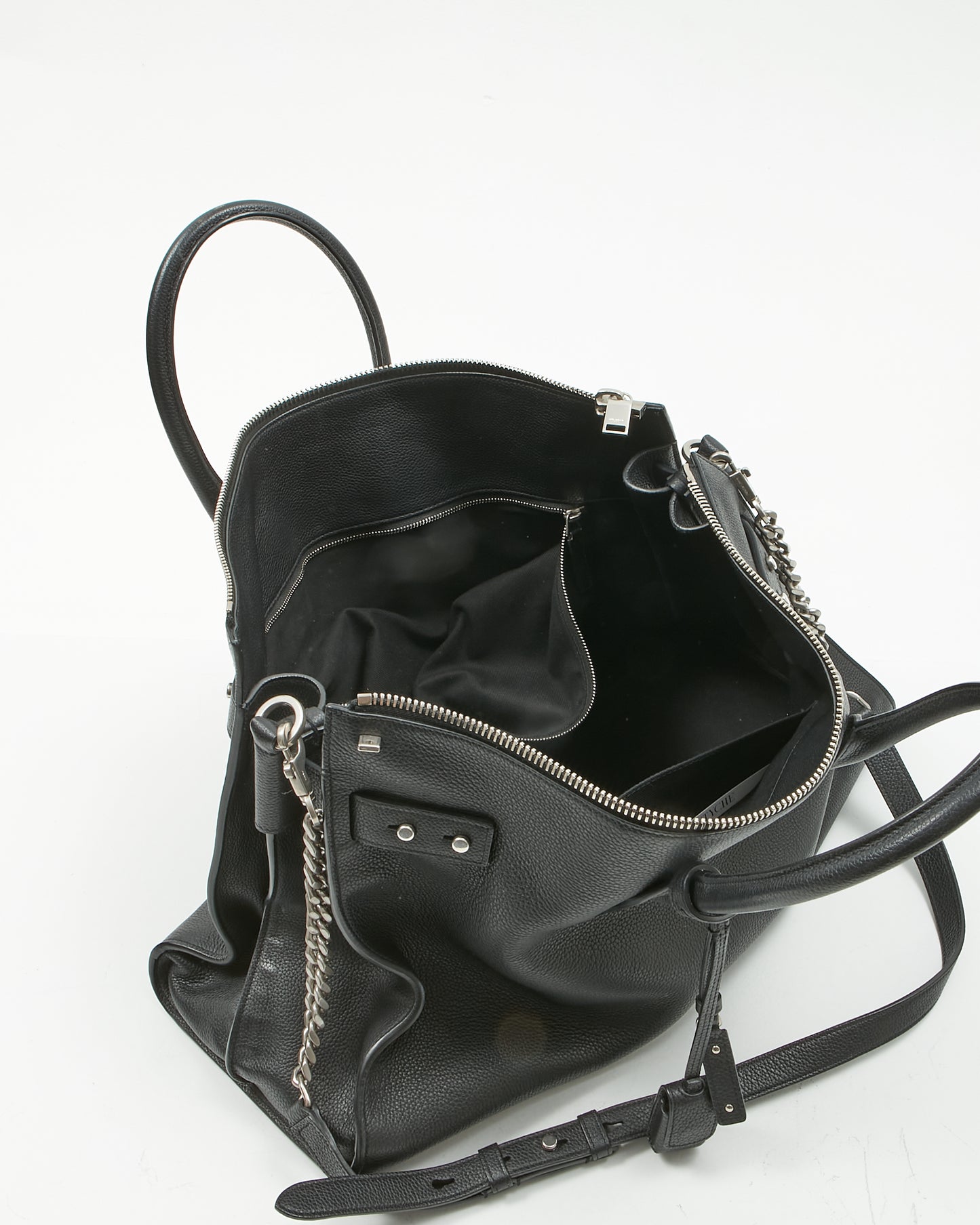 Saint Laurent Black Sac de Jour Souple Duffle 36H Bag