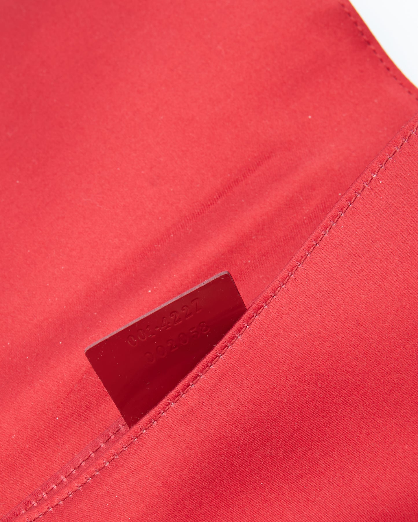 Gucci Red Satin Evening Shoulder Bag