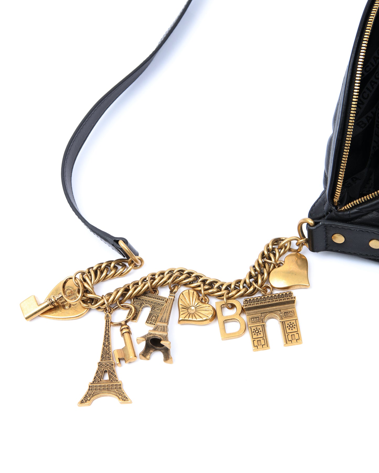 Balenciaga Black Quilted Souvenir XS Bum Bag