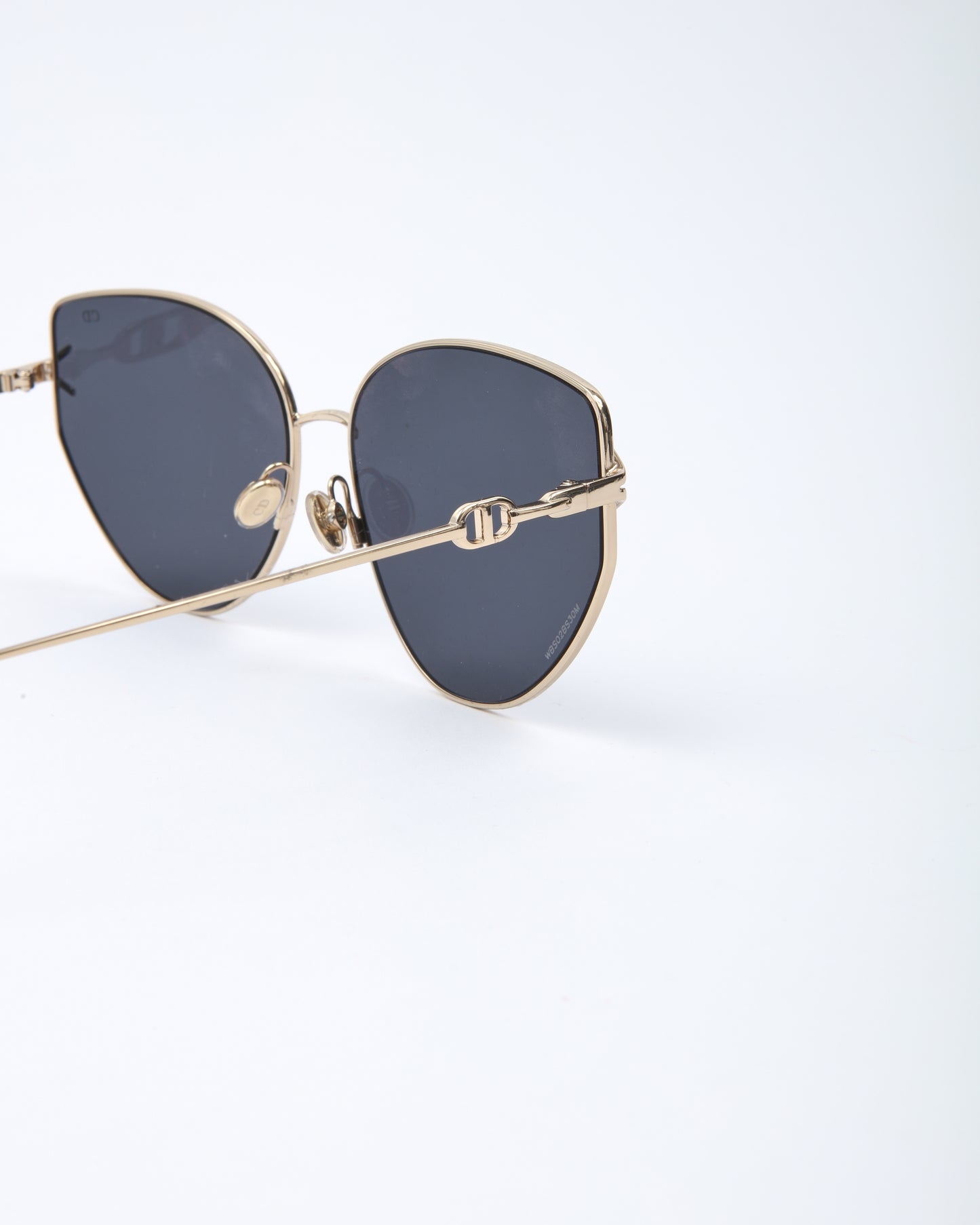 Dior Gold Frame Gipsy 1 J5G2K Cat Eye Sunglasses