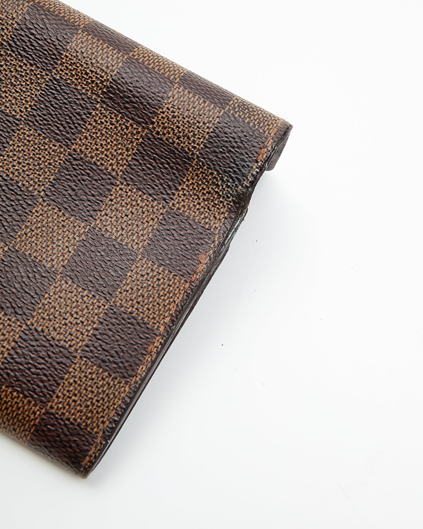 Portefeuille Elise en toile Louis Vuitton Damier Ebene