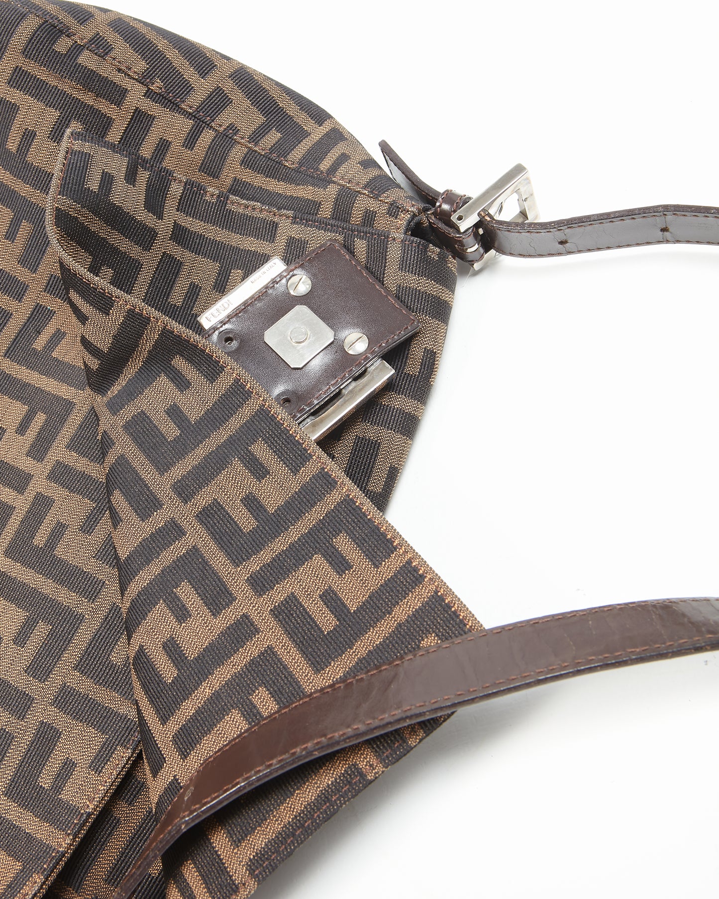 Fendi Brown Zucca Print Mamma Forever Shoulder Bag