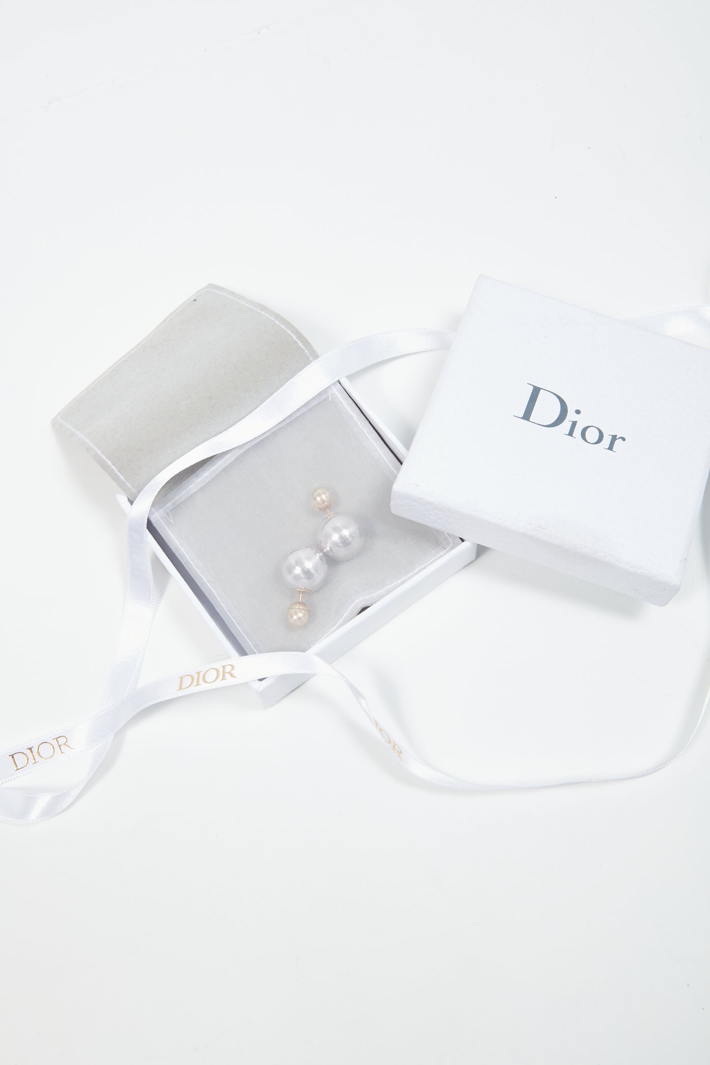 Boucles d'oreilles tribales rondes Dior argent/or