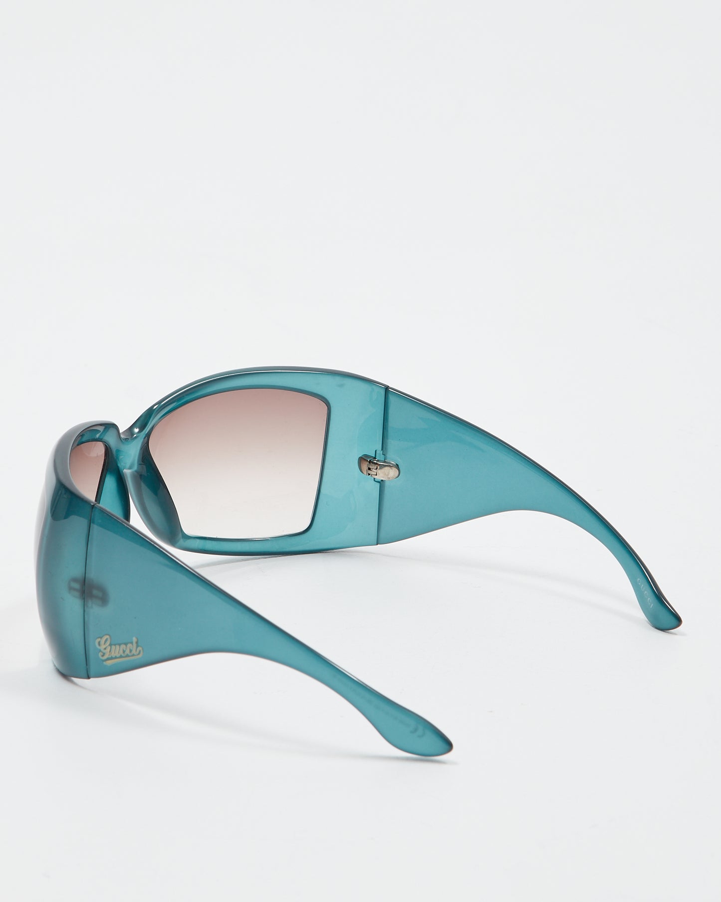 Lunettes de soleil surdimensionnées Gucci Teal Frame GG2961