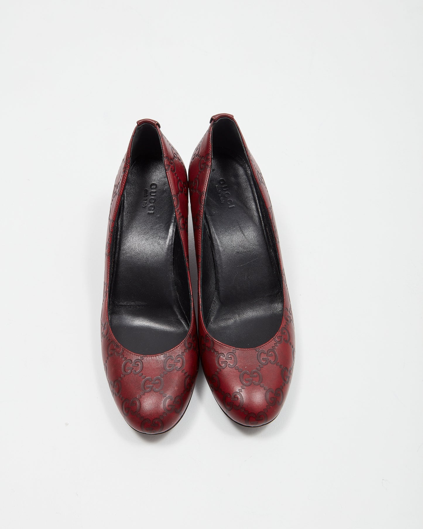 Compensées suprêmes GG en cuir bordeaux Gucci - 38