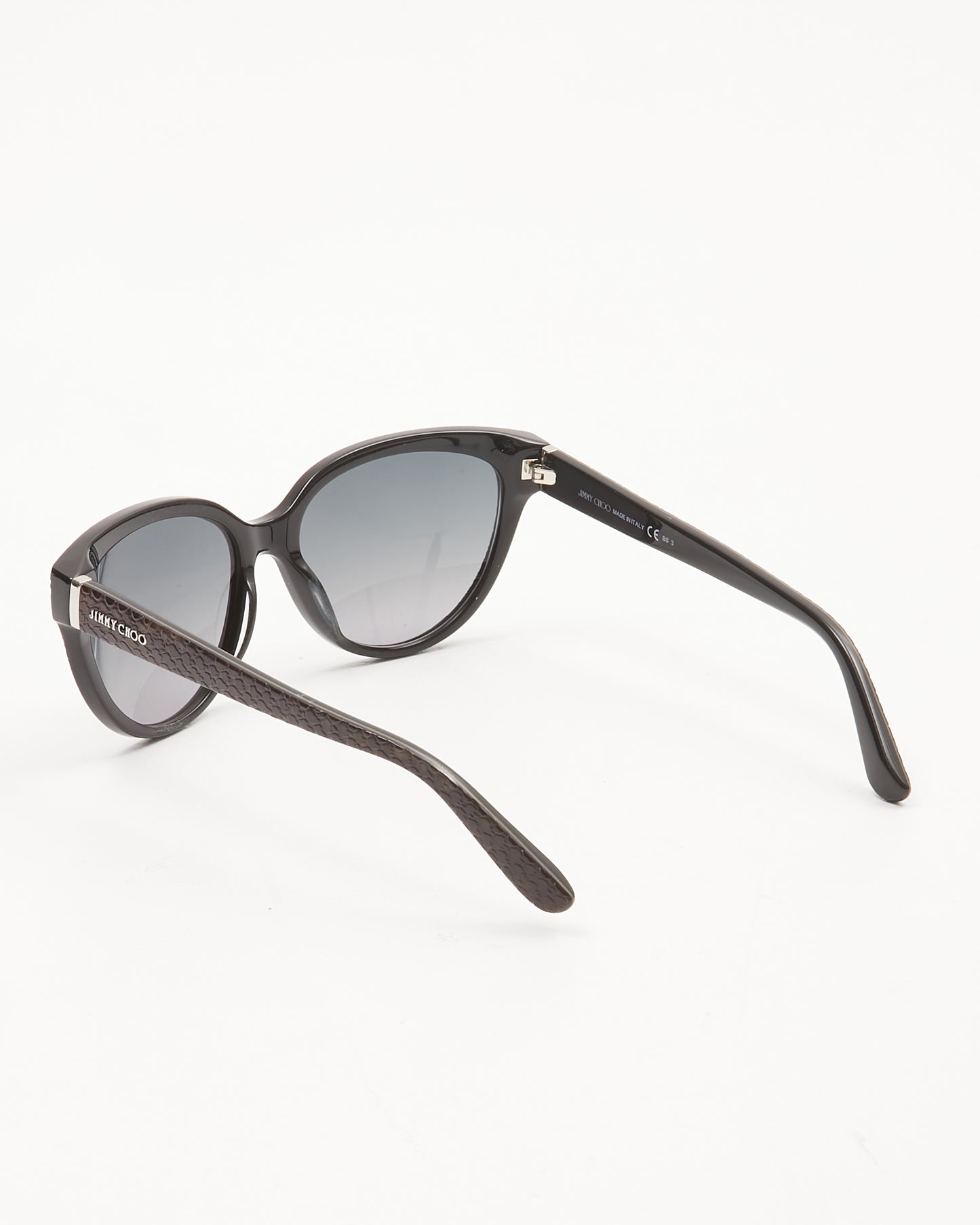 Jimmy Choo Lunettes de soleil œil de chat noires Odette/S