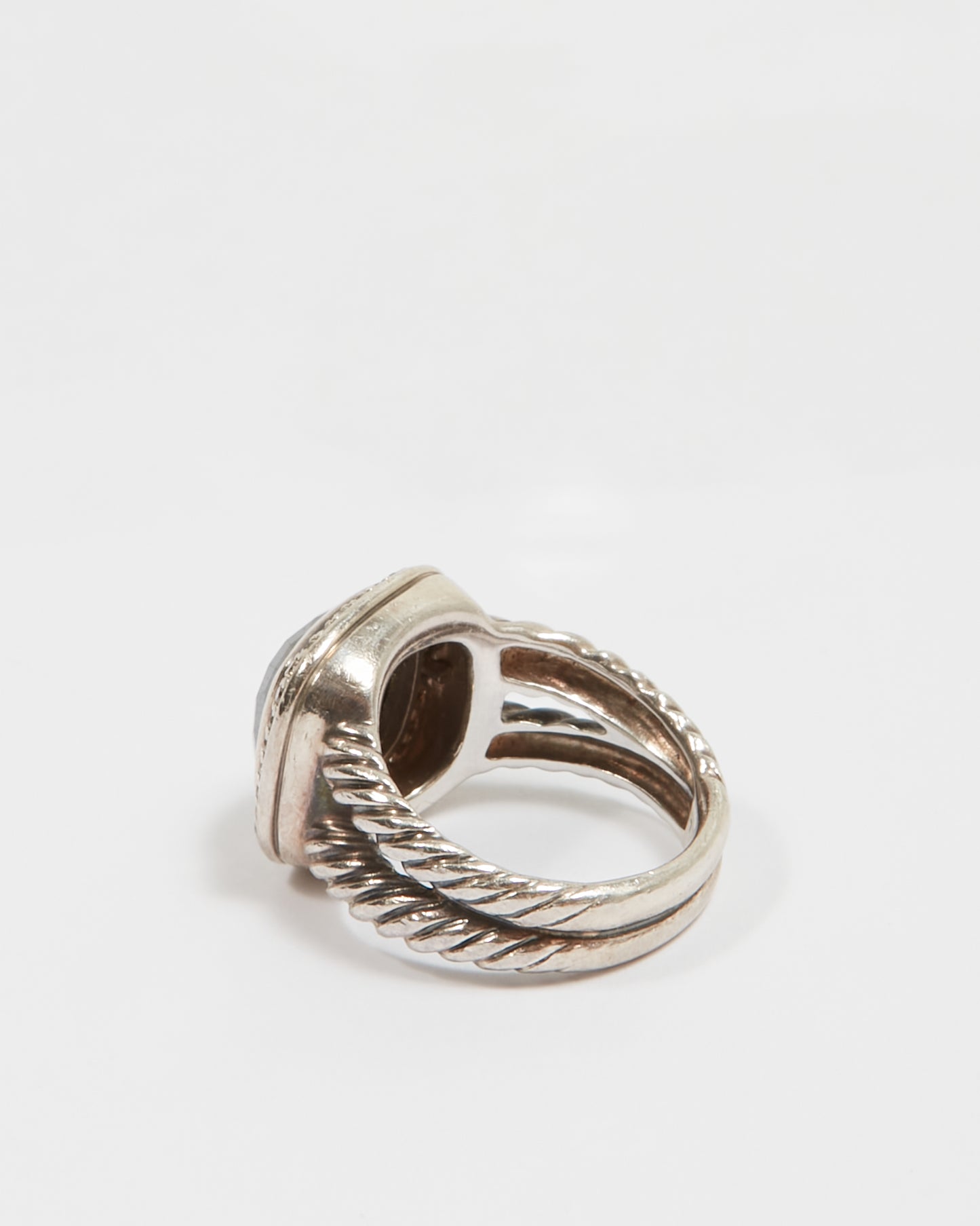 Bague de cocktail Albion en hématite et diamants David Yurman - 7