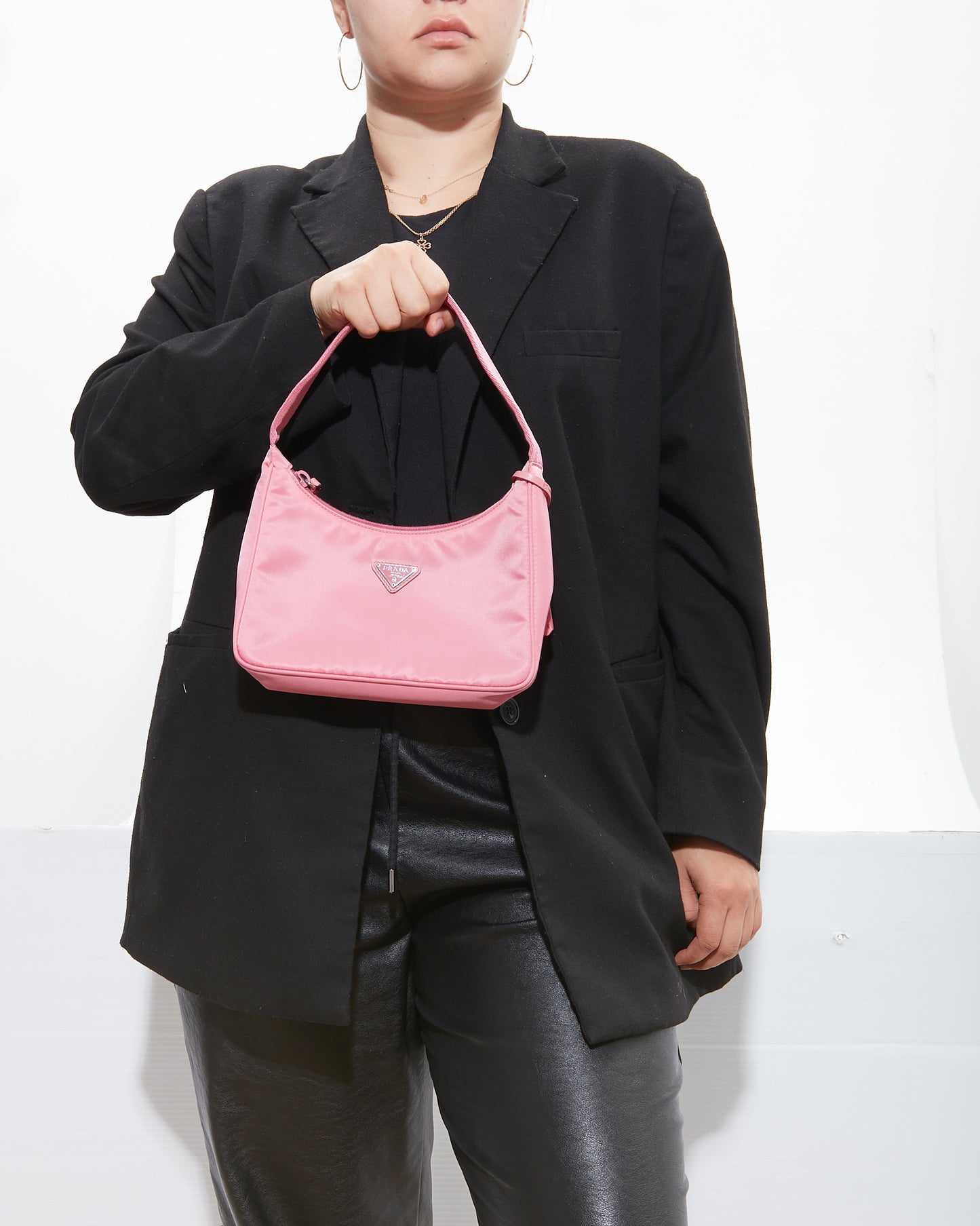 Prada Begonia Pink Nylon Re-Edition 2000 Shoulder Bag