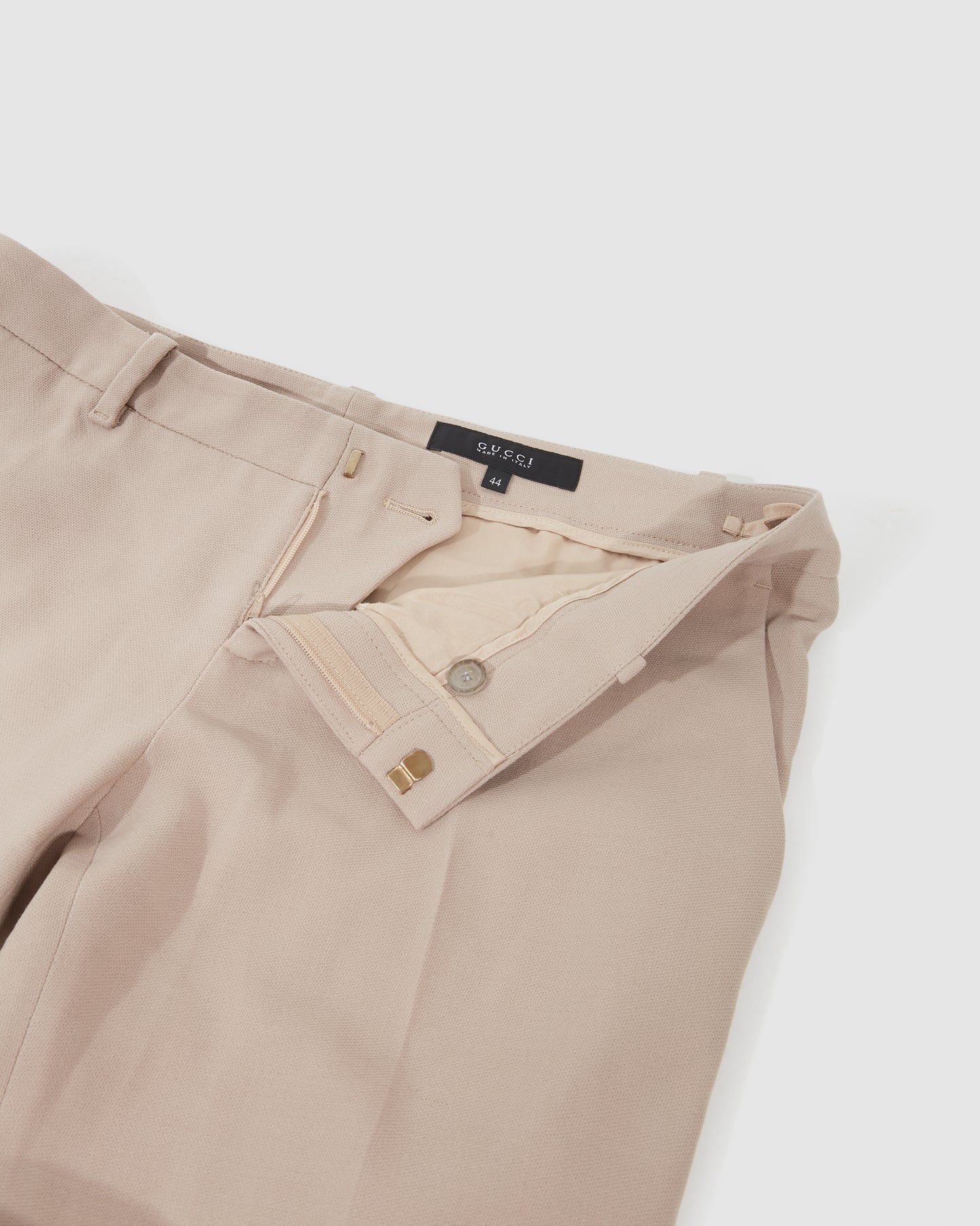 Pantalon Gucci Beige Crêpe Bamboo Détail - 44