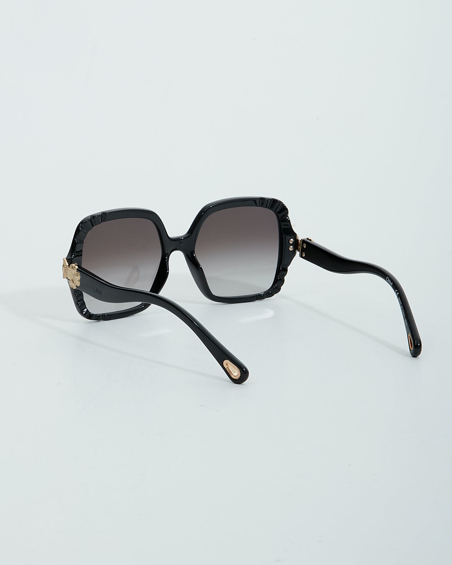 Chloé Black CE746S Square Oversize Sunglasses