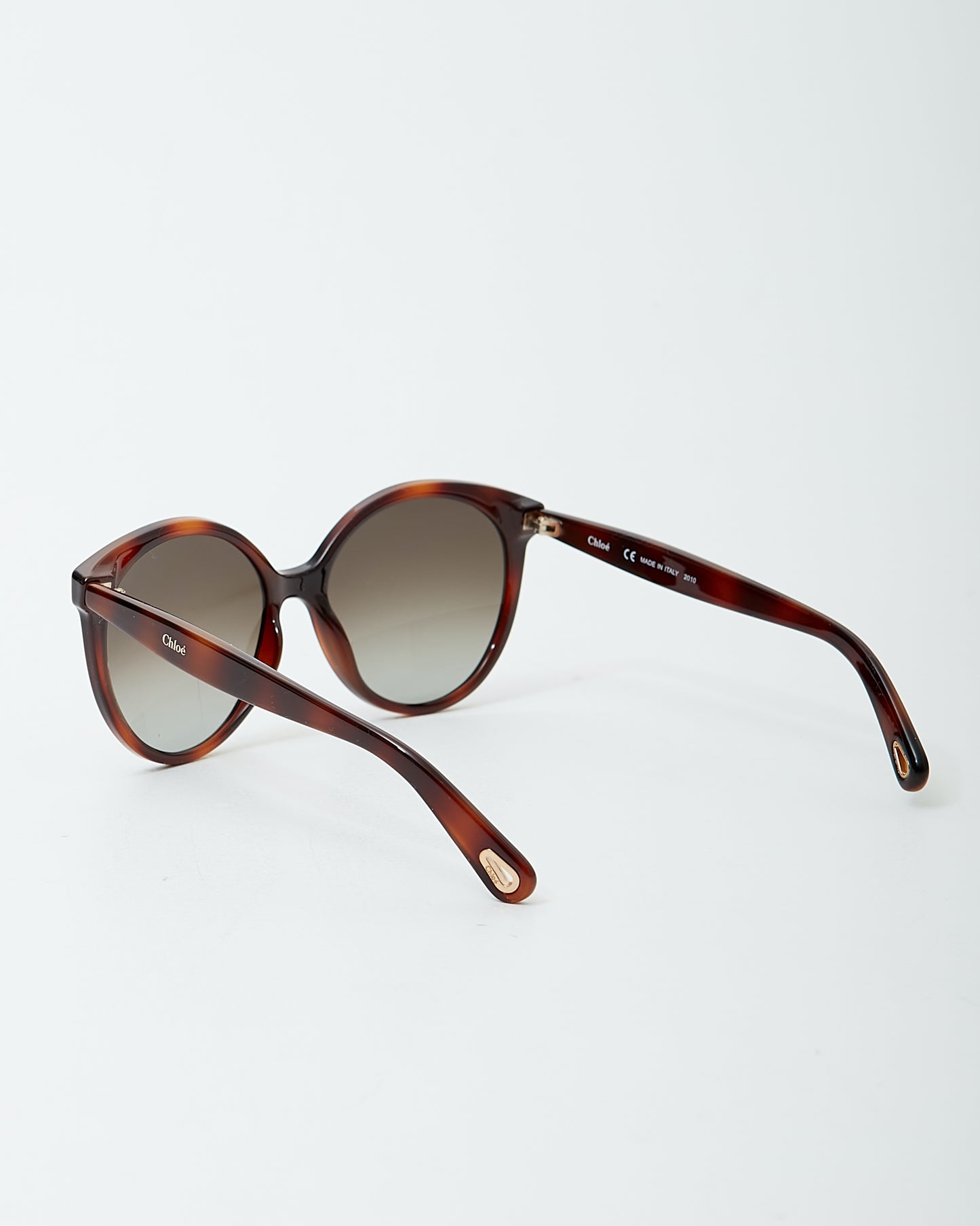 Chloé Havana CE765S Cat Eye Round Sunglasses