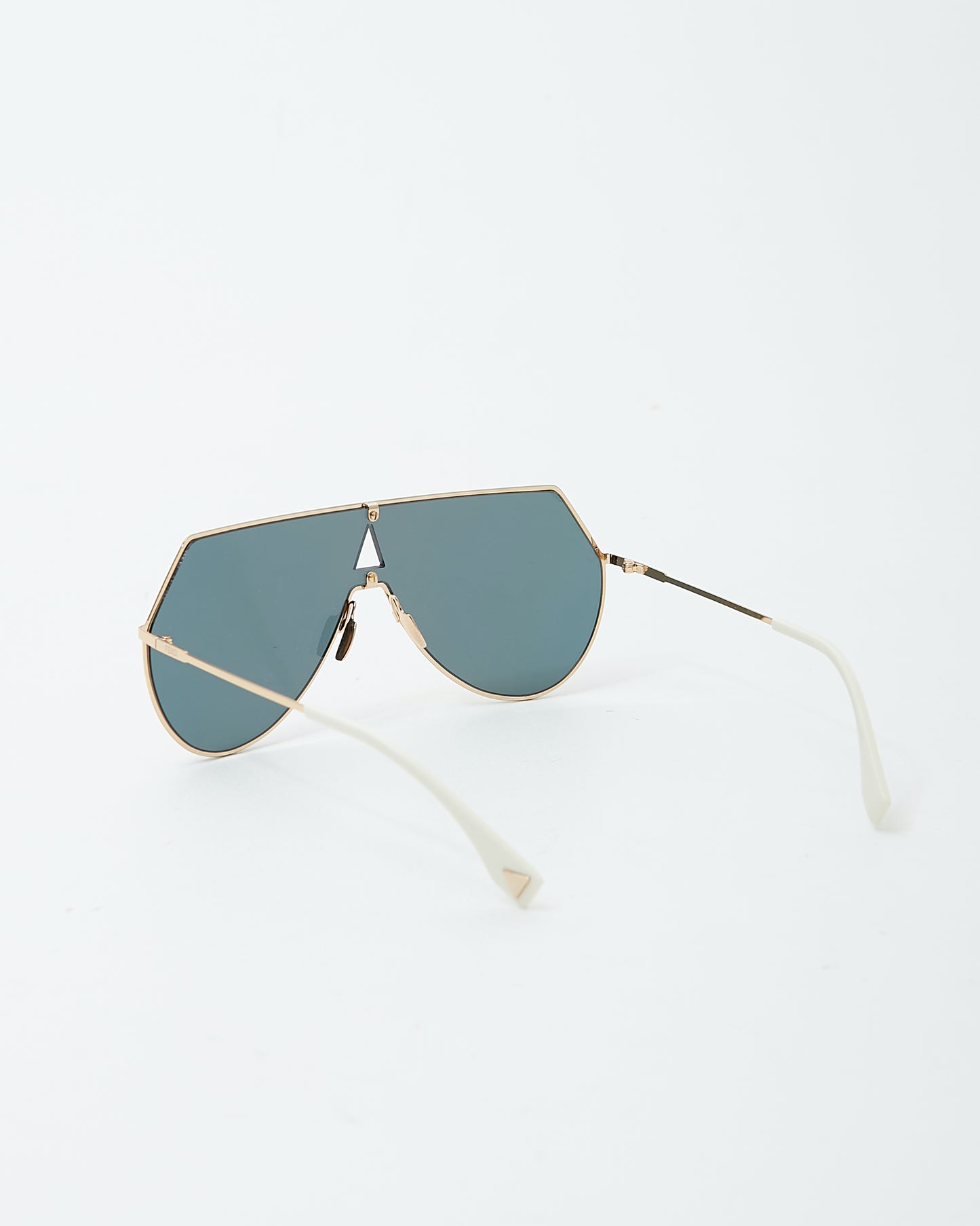 Fendi Rose Gold Shield FF0193/S Aviator Sunglasses