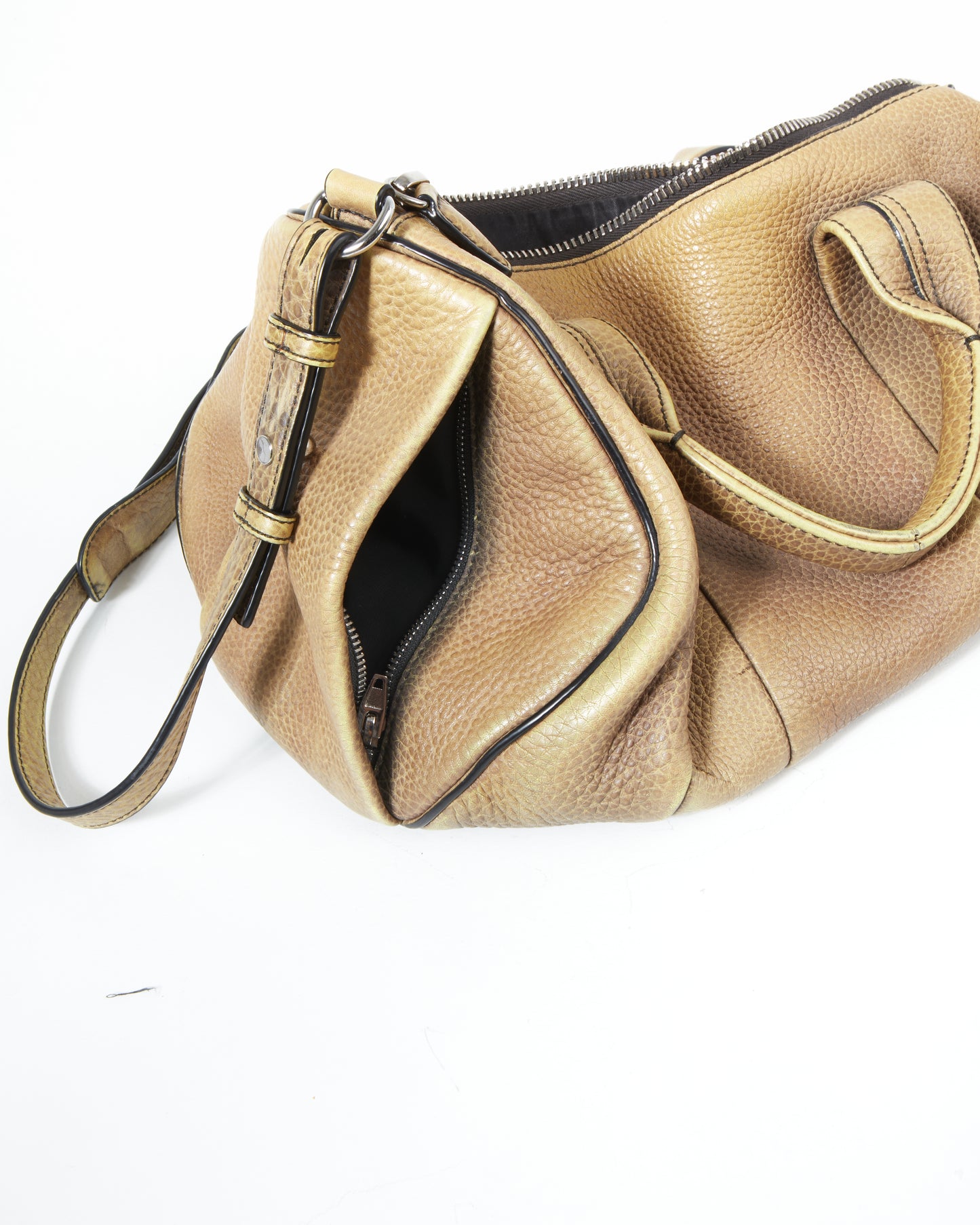 Alexander Wang Sac de sport Rocco clouté en cuir ombré moutarde