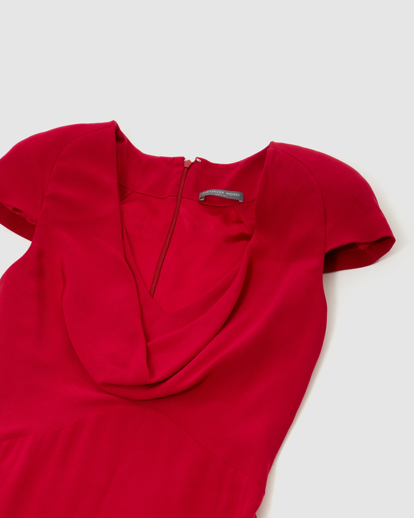 McQueen Fuchsia Crepe Cocktail Dress - 38