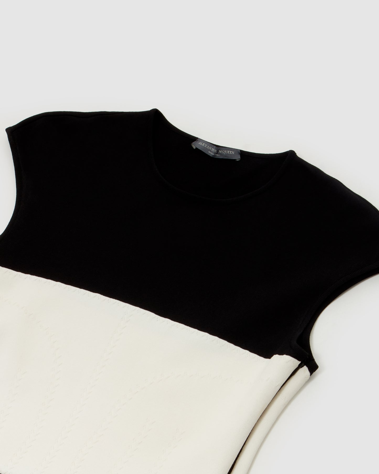 McQueen Black/White Bodycon Dress - XS