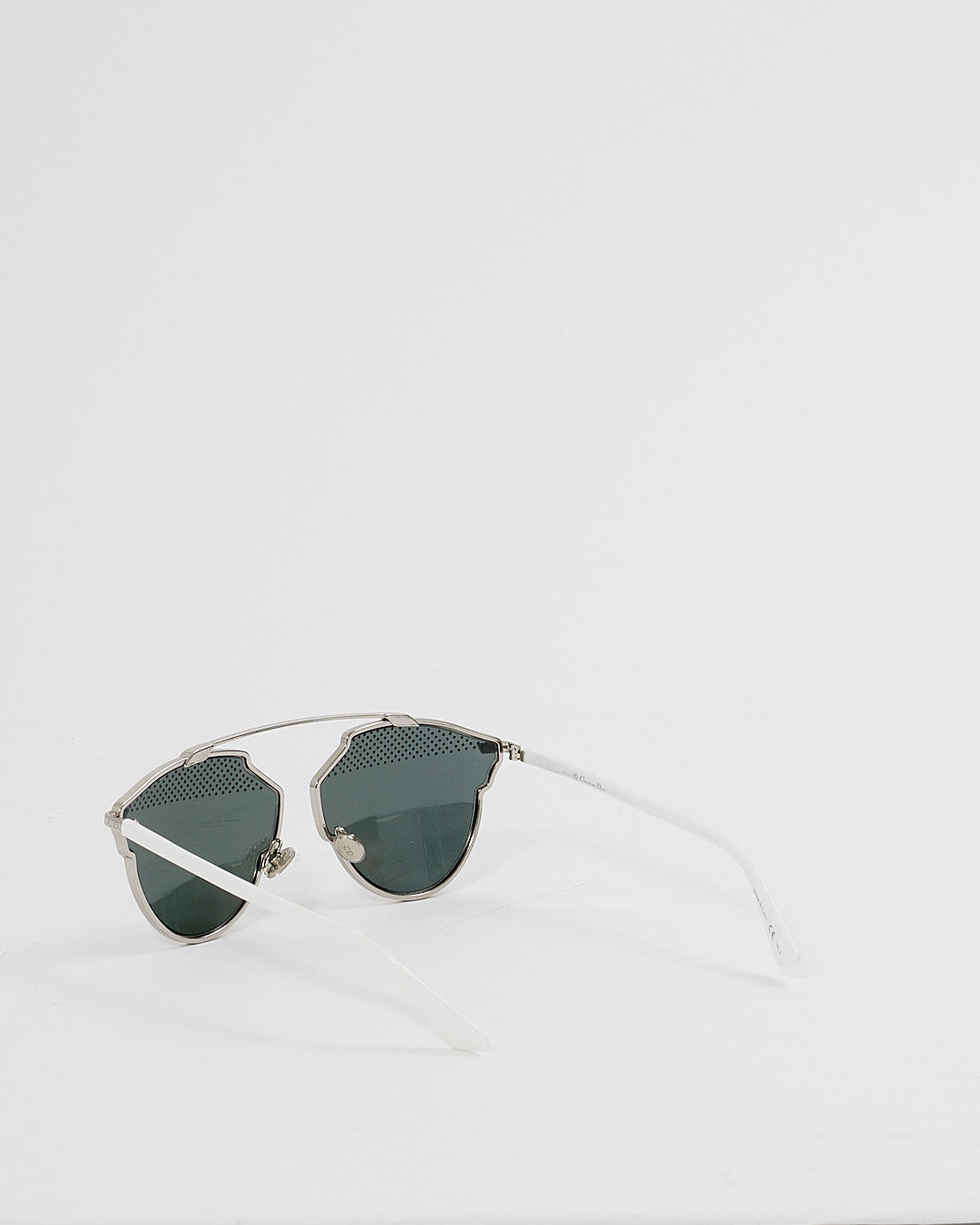 Dior White Studded SoRealS Sunglasses