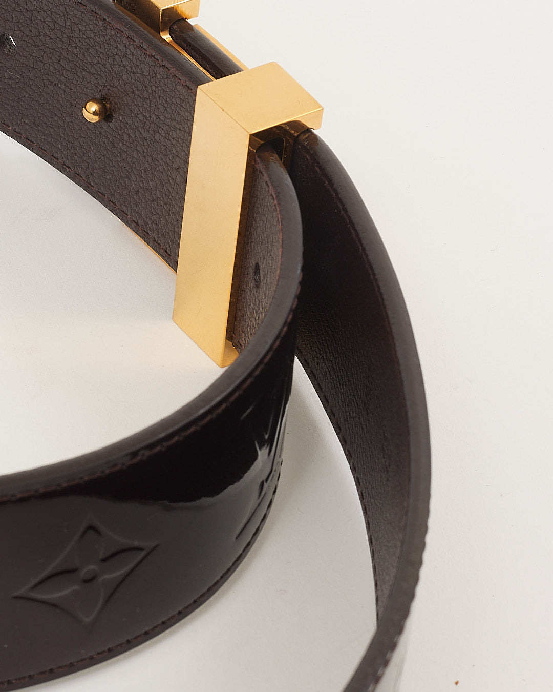 Louis Vuitton Vernis Amarante Monogram Belt - 85/34