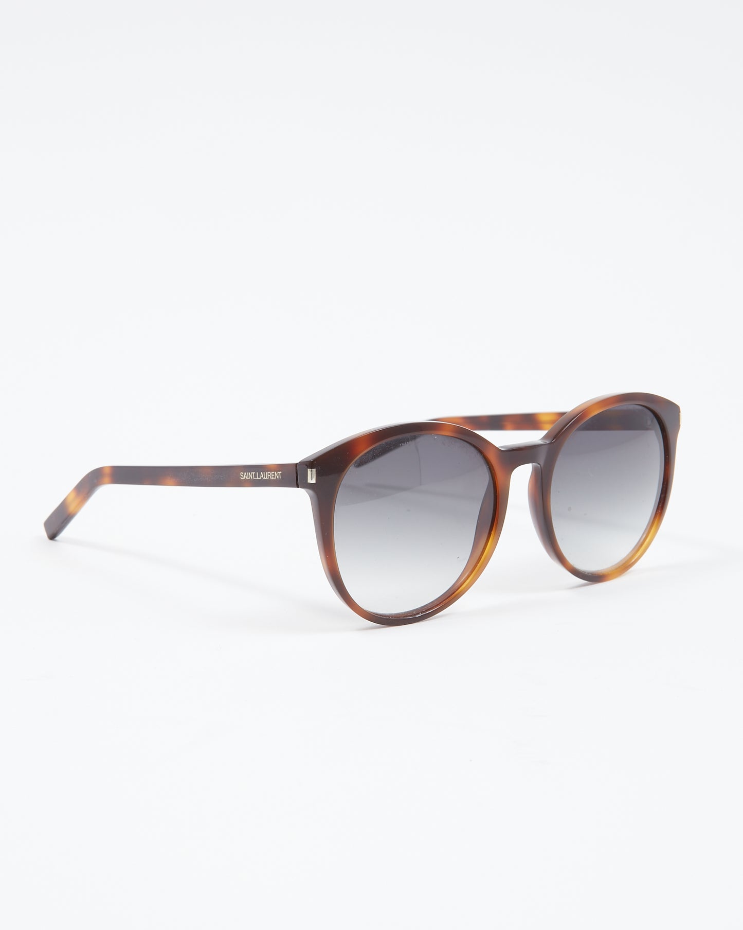 Saint Laurent Brown Tortoise Classic YSL 6 Cat Eye Sunglasses