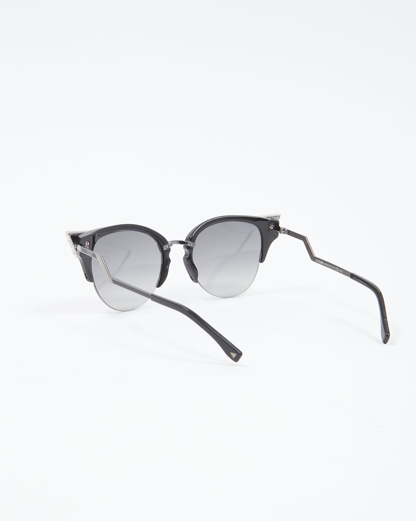Fendi Lunettes de soleil œil de chat en cristal noir FF0041/S