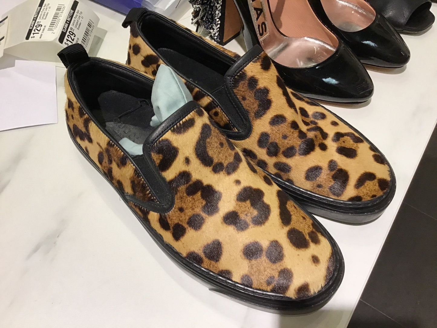 Gucci Leopard Loafers - 37.5