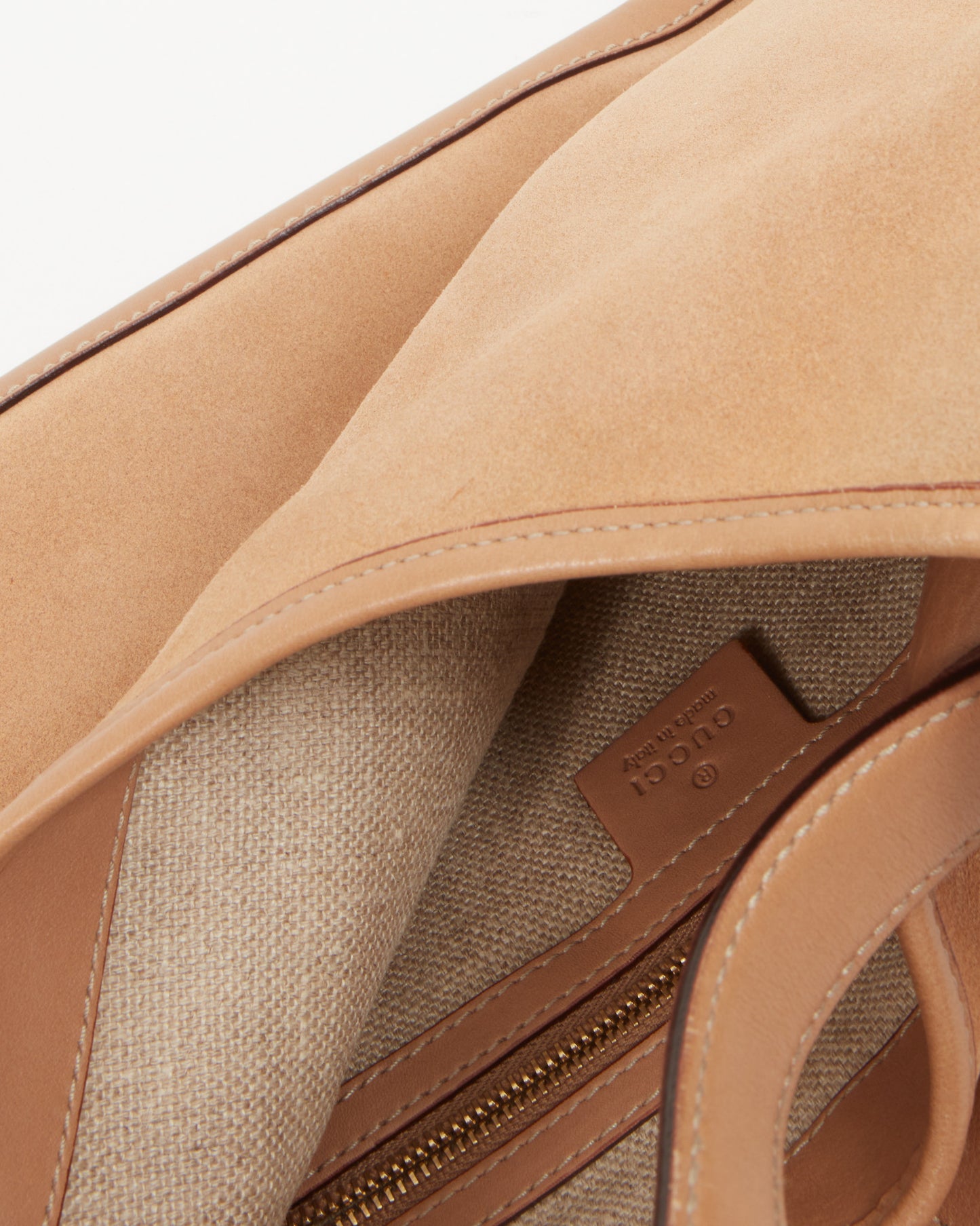 Gucci Tan Suede Jackie Hobo Shoulder Bag