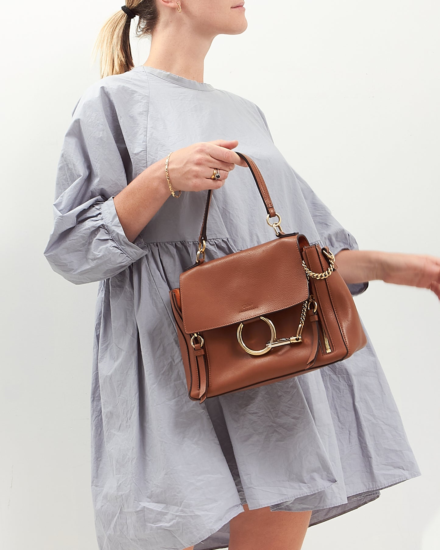 Chloe Tan Smooth Leather Crossbody Bag