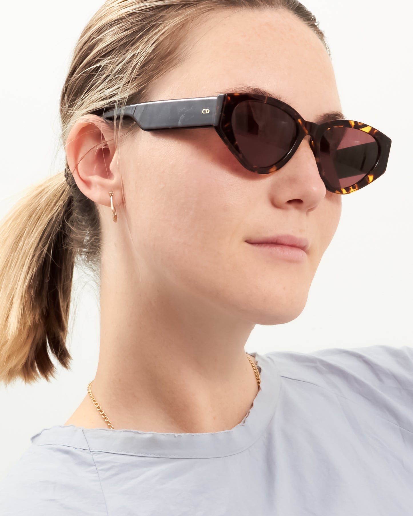 Dior Tortoise Dior Spirt2 Cat Eye Sunglasses