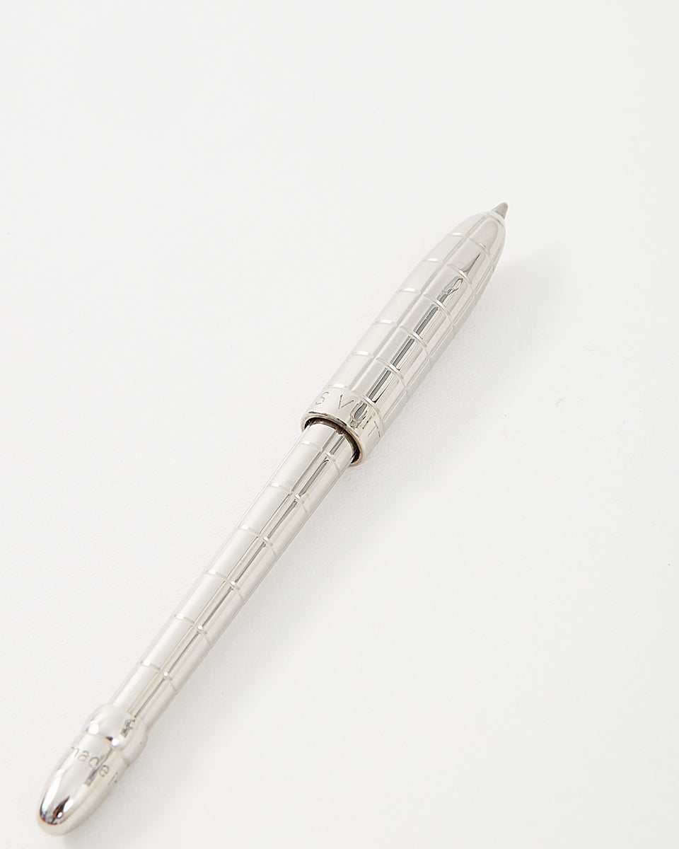 Louis Vuitton Louis Vuitton Silver Tone Pen For Small PM Agenda V655