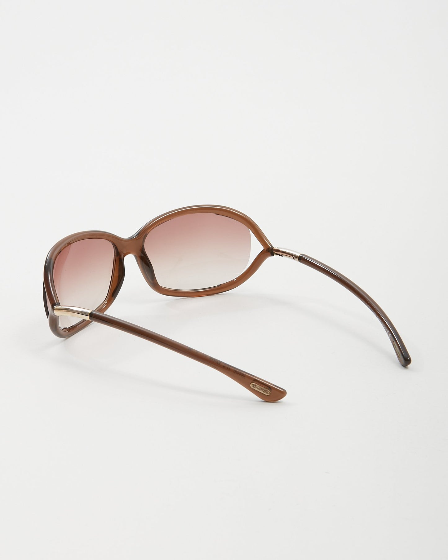Lunettes de soleil ovales Tom Ford Jennifer TF8 marron