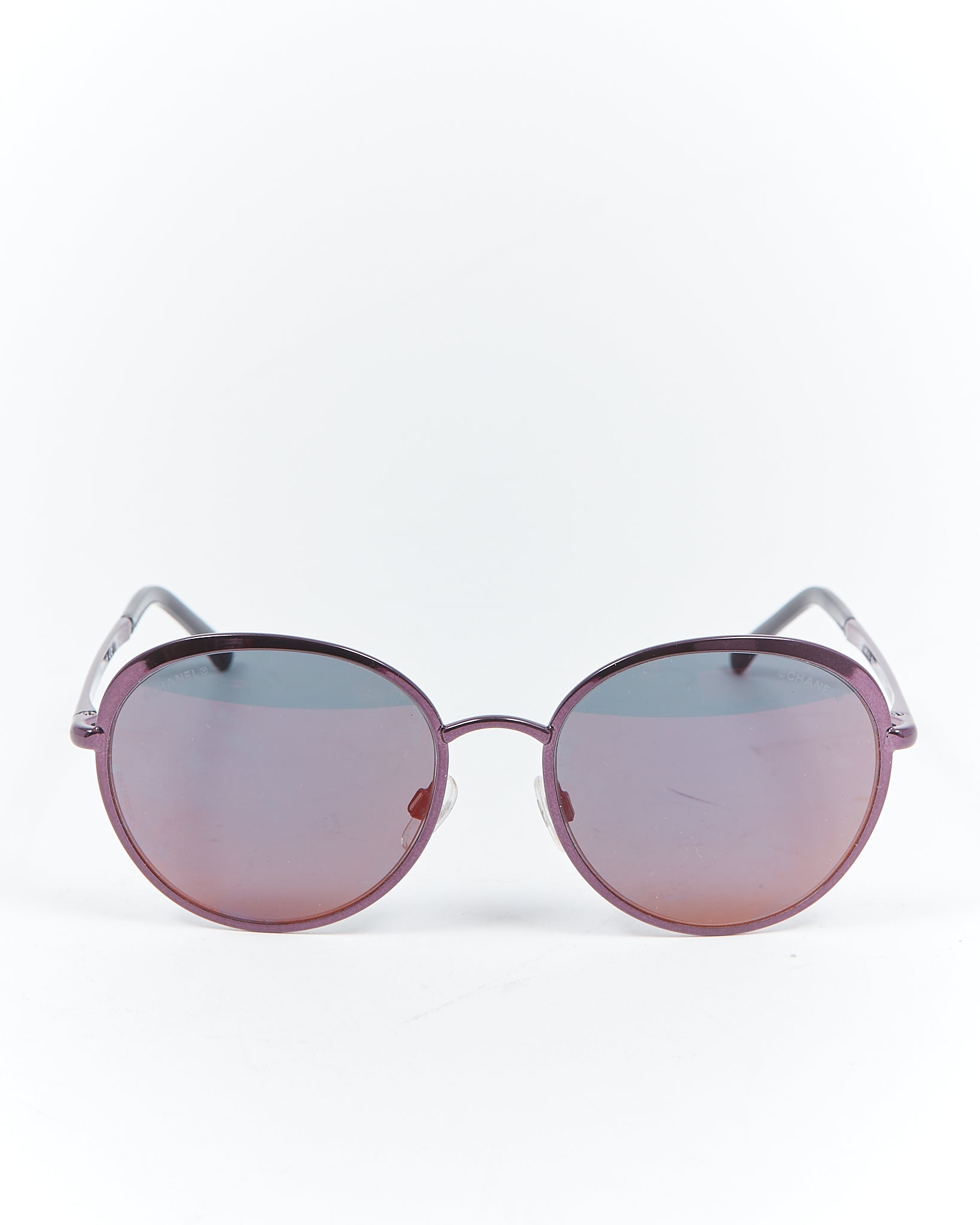 Explore a Chanel Purple Round 4206 Sunglasses Authenticated Pre