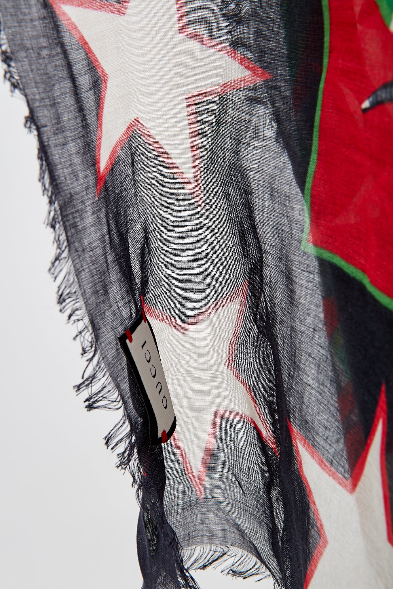 Gucci Mix Symbols Print Modal and Silk Scarf/Shawl