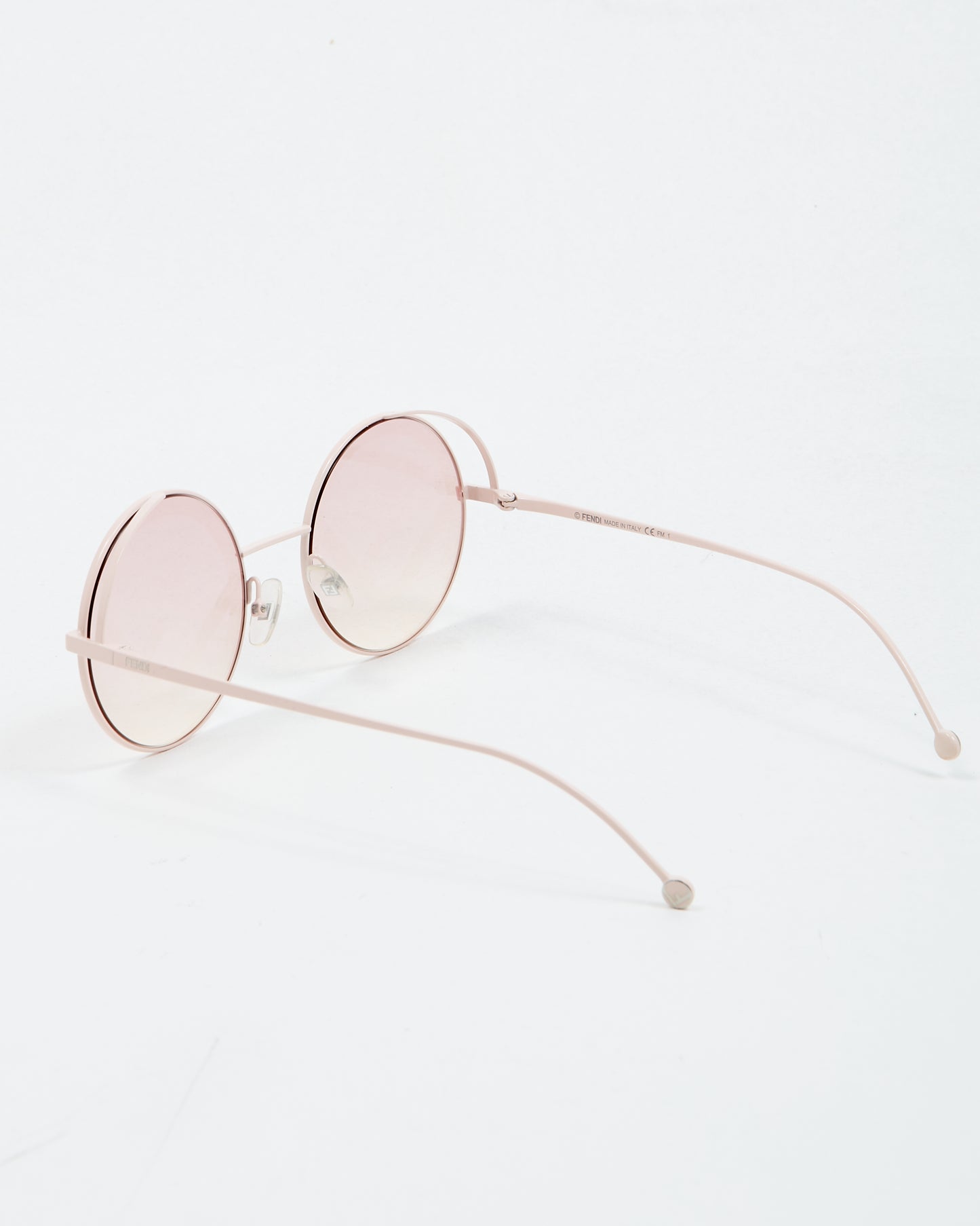 Fendi Pink Metal Round Frame FF0343/S Sunglasses