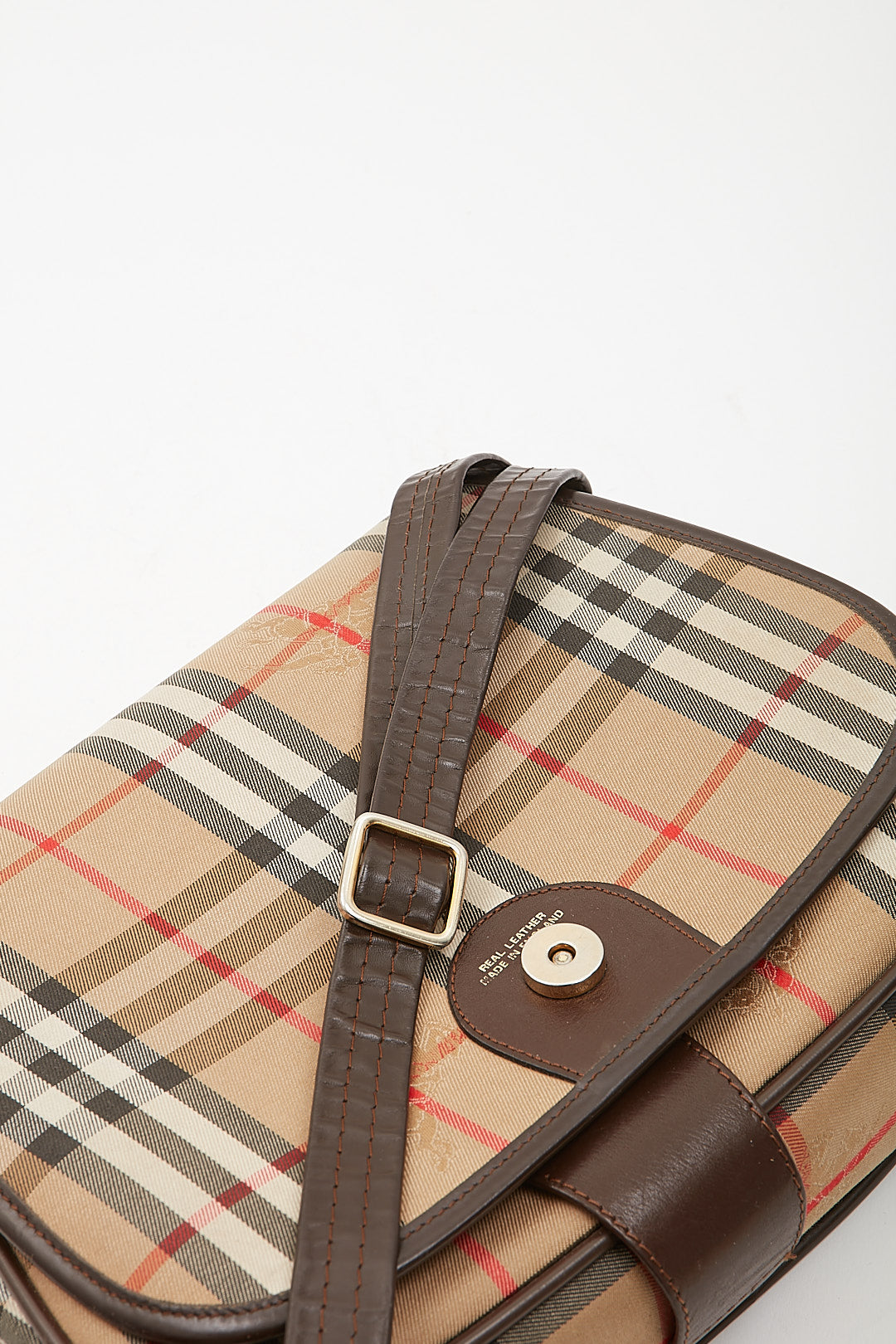 Burberry Vintage Beige House Check Sac bandoulière