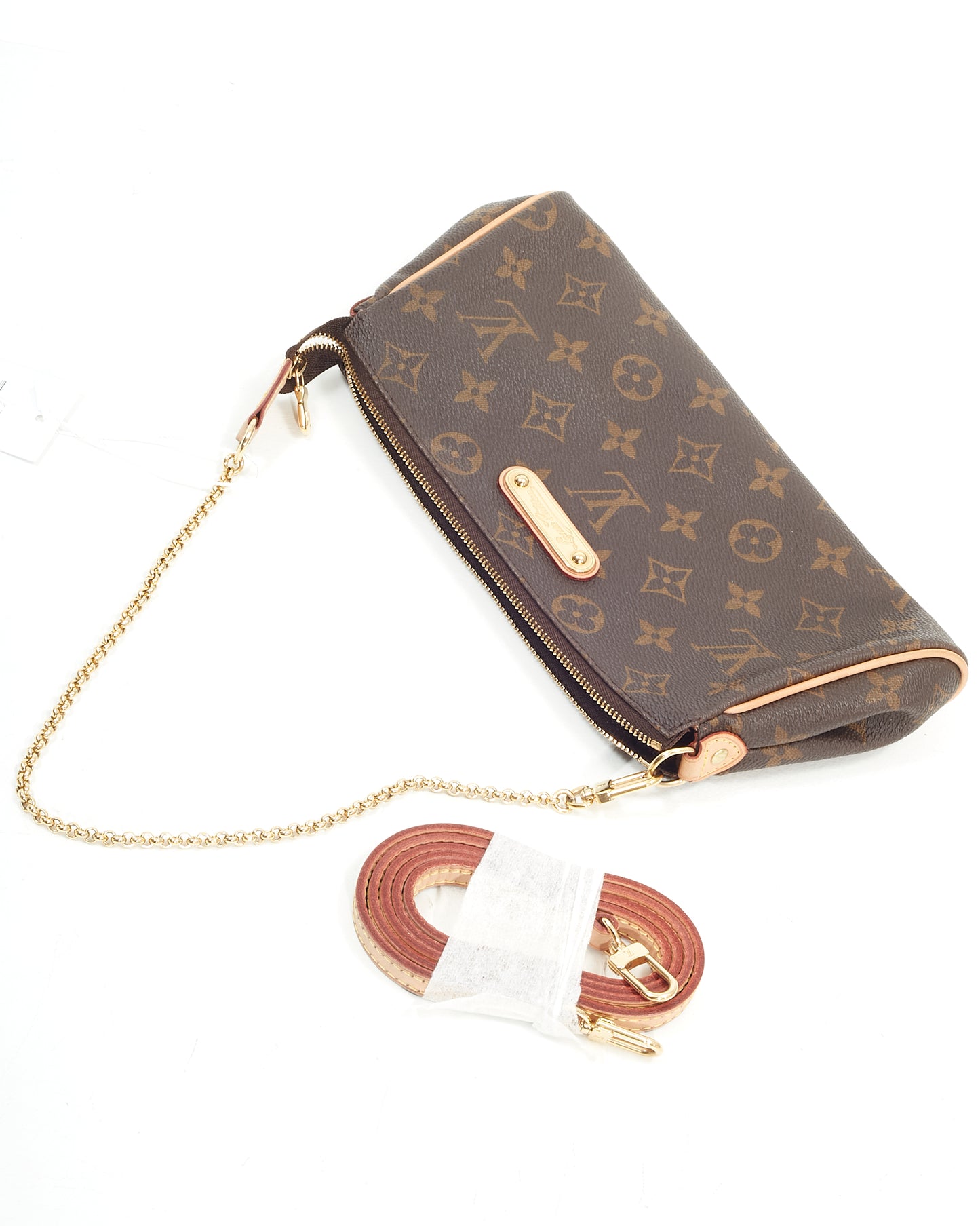 Louis Vuitton Monogram Canvas Eva Clutch Crossbody Bag