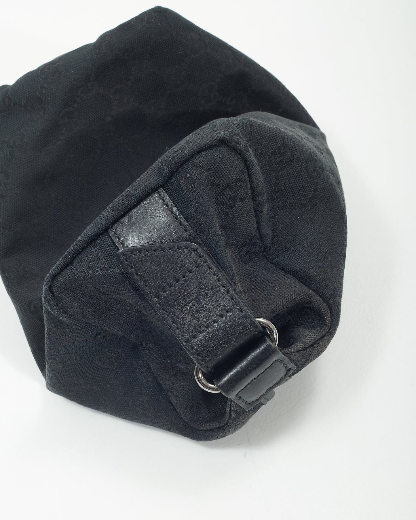 Gucci Black GG Canvas Toiletry Travel Pouch