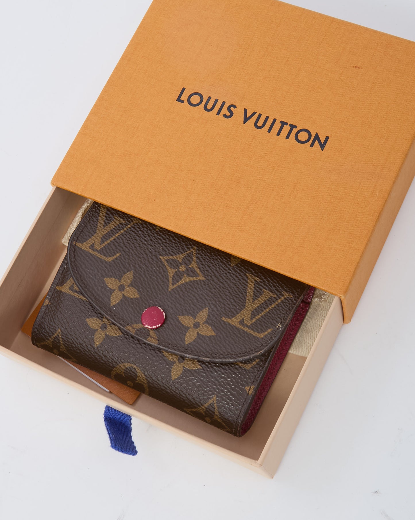 Louis Vuitton Fuchsia and Monogram Canvas Rosalie Coin Purse Wallet