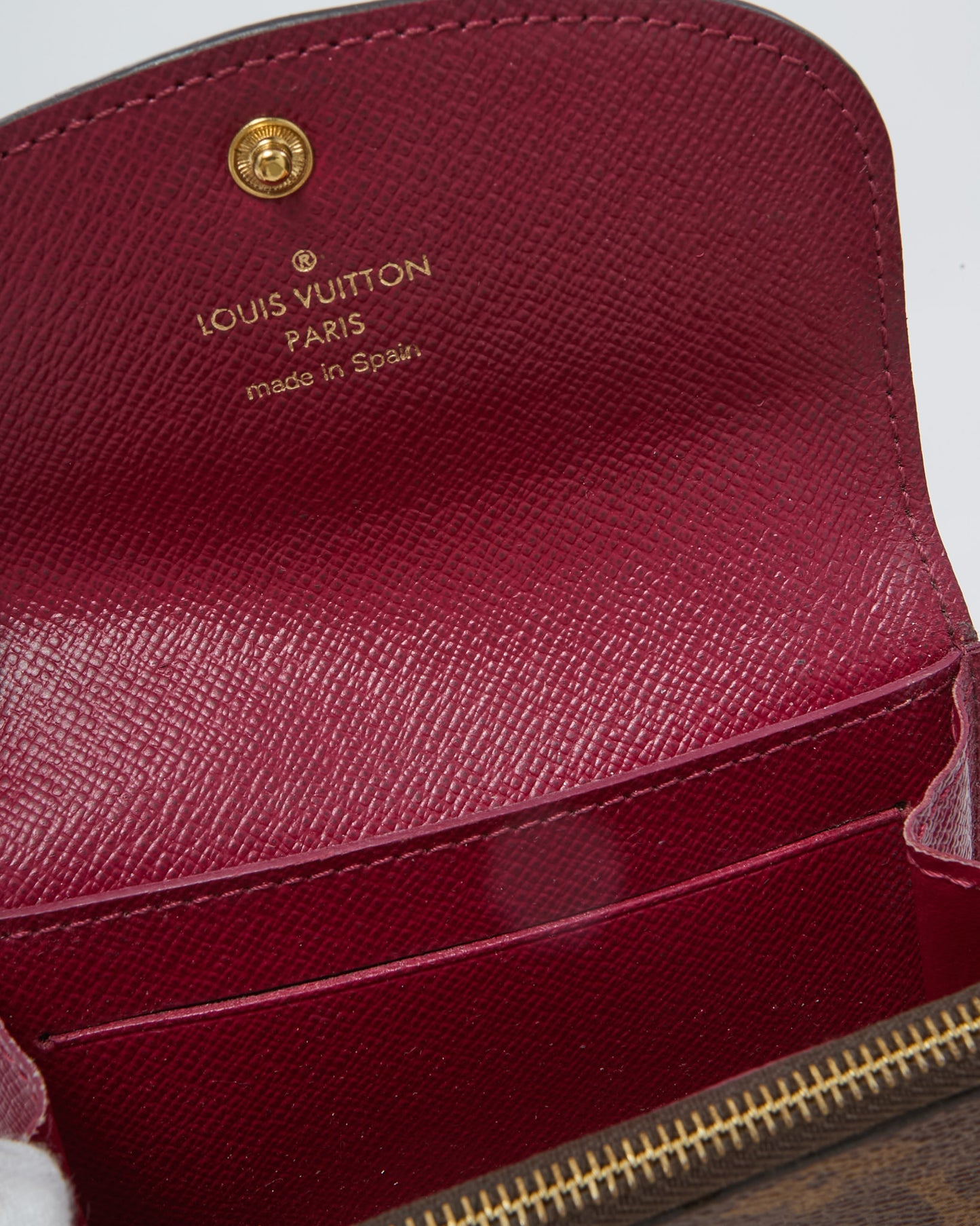 Louis Vuitton Fuchsia and Monogram Canvas Rosalie Coin Purse Wallet