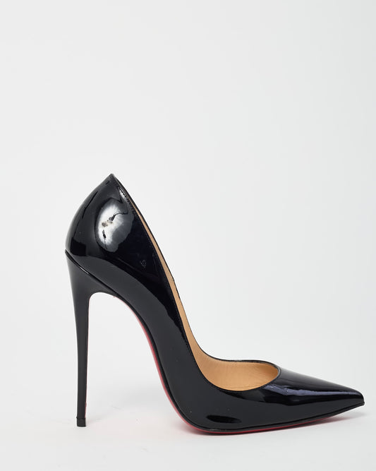 Christian Louboutin Black Patent Leather So Kate 120mm Pumps - 37