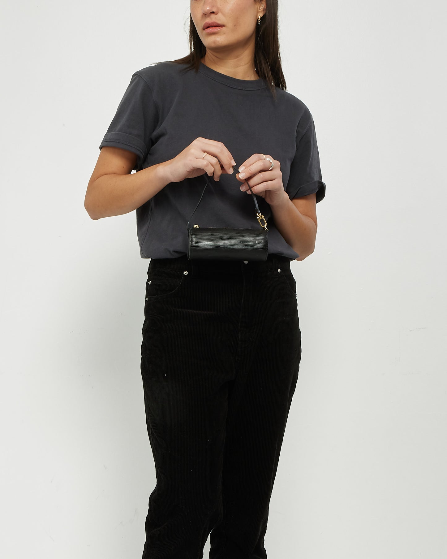 Louis Vuitton Black Epi Leather Mini Papillion Bag