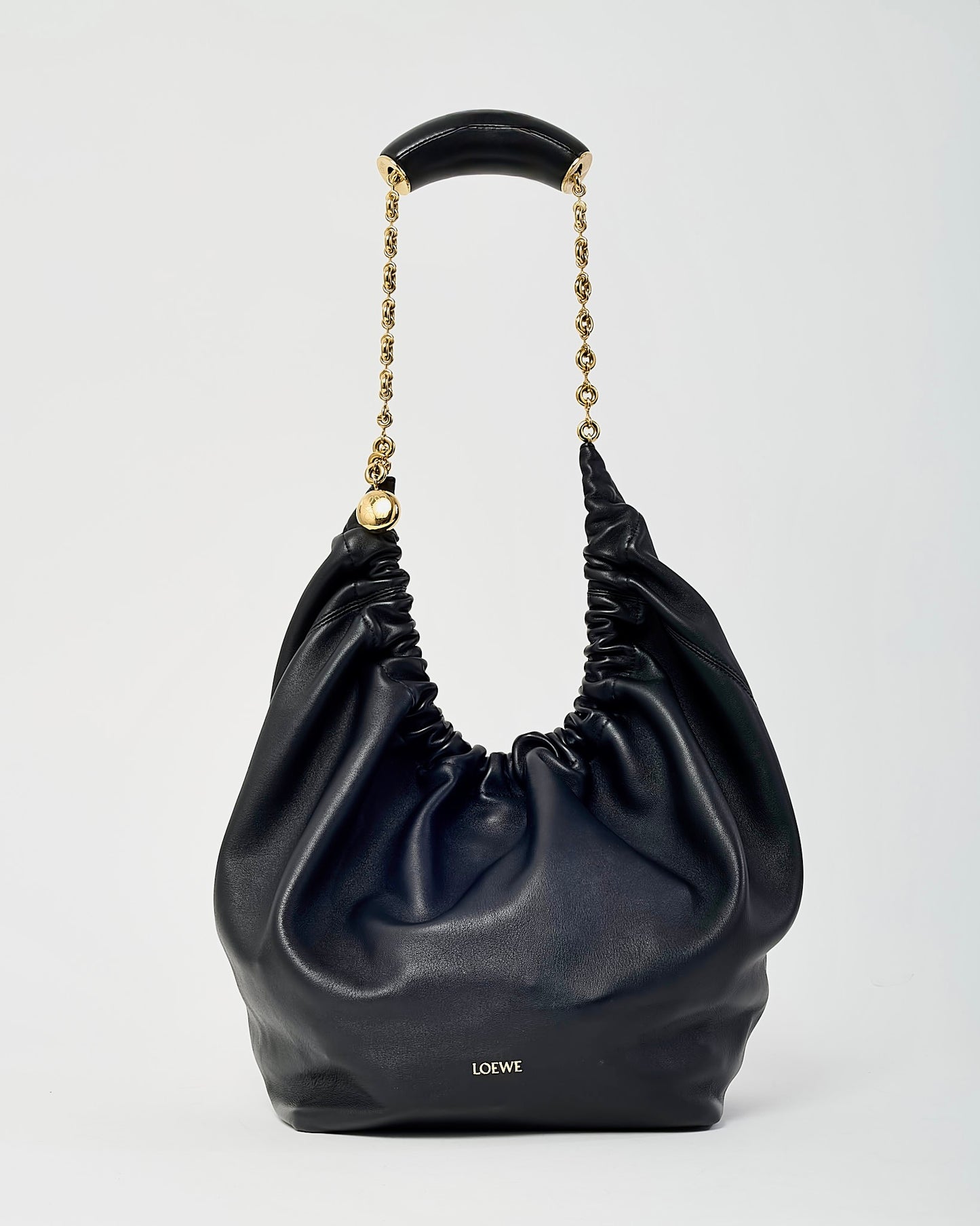 Loewe Black Nappa Leather Medium Squeeze Shoulder Bag