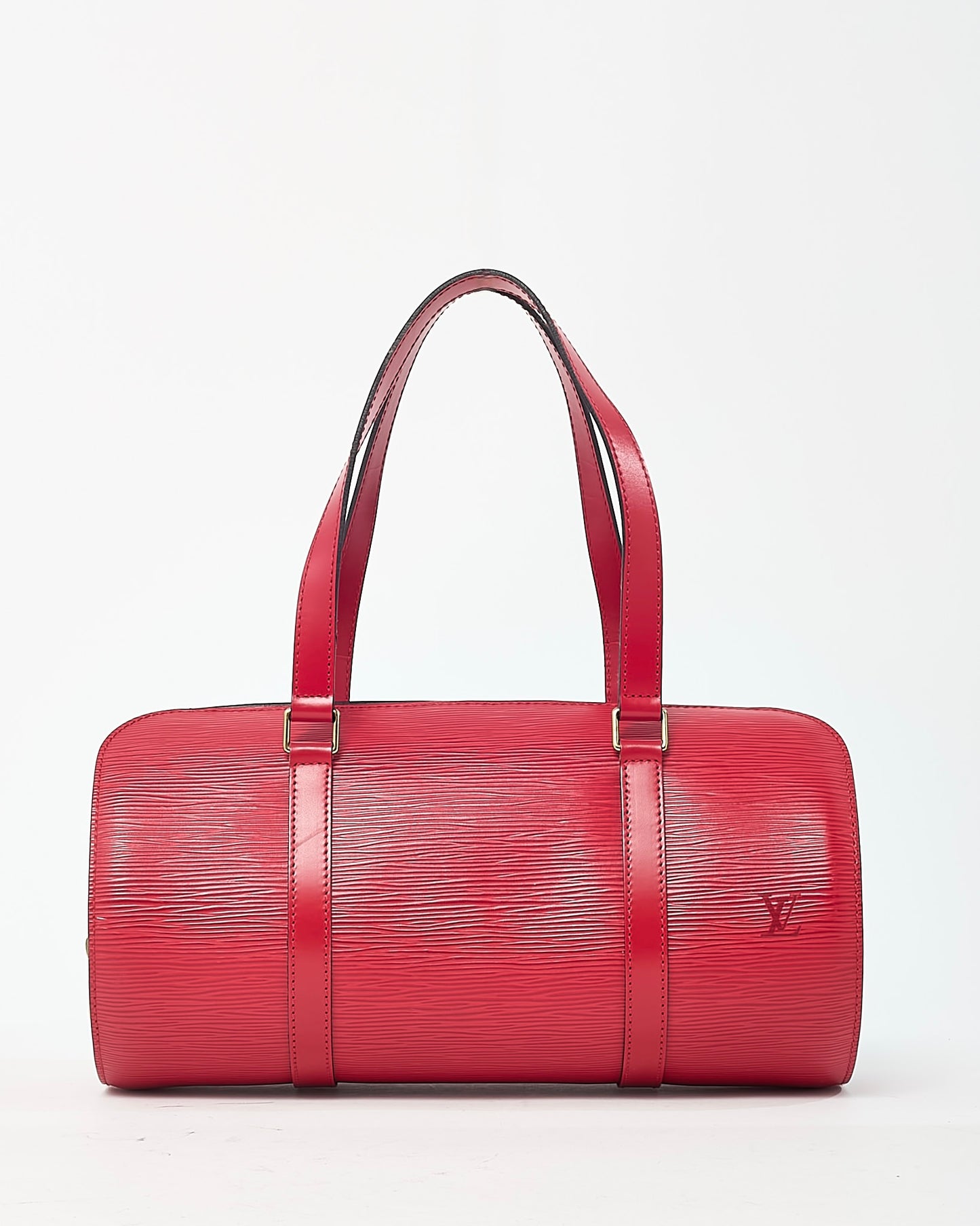 Louis Vuitton Red Epi Leather Soufflot Papillon Bag