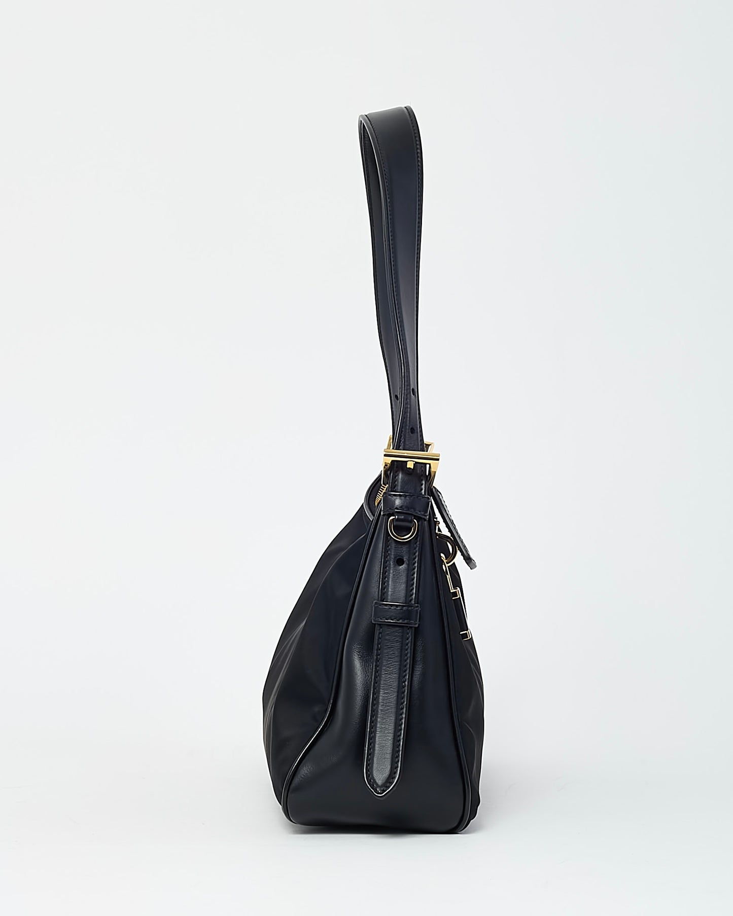 Prada Black Re-Nylon Large Aimee Shoulder Bag