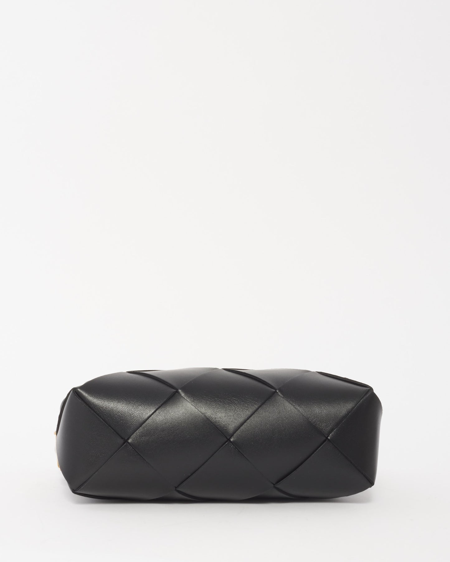 Bottega Veneta Black Intrecciato Leather Small Cassette Camera Bag