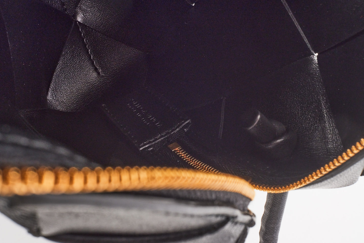 Bottega Veneta Black Intrecciato Leather Small Cassette Camera Bag