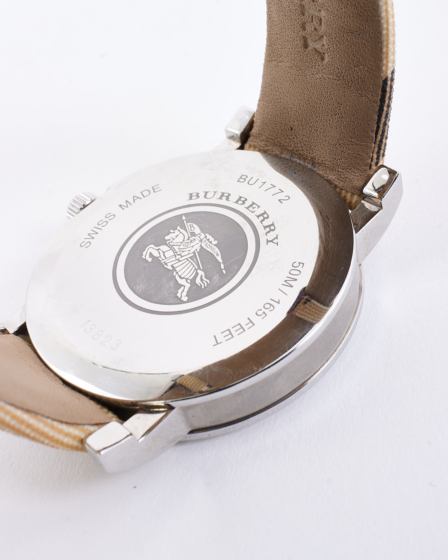 Burberry Black Dial & Nova Check Canvas 38MM Watch