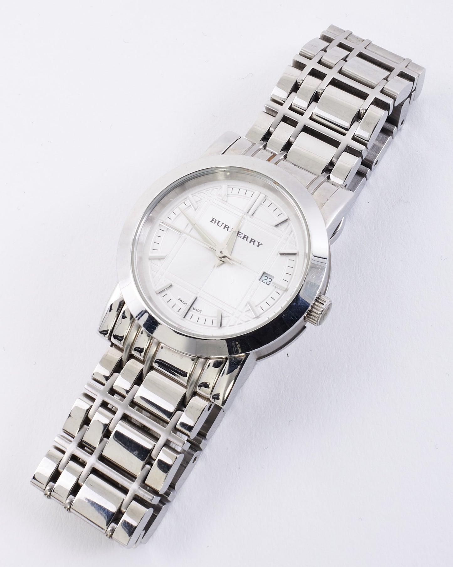 Burberry Stainless Steel Silver Dial Heritage Watch