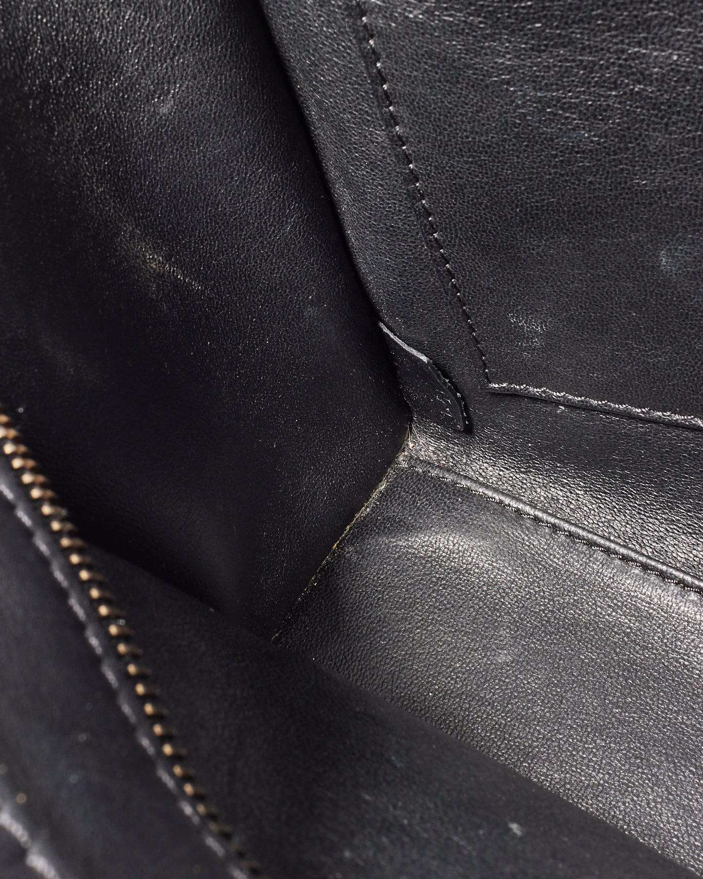 Celine Tri-Color Beige/Black/White Leather Nano Luggage Bag